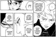 Boruto explaining the Thorn Soul Bulb in the manga (Image via Shueisha)